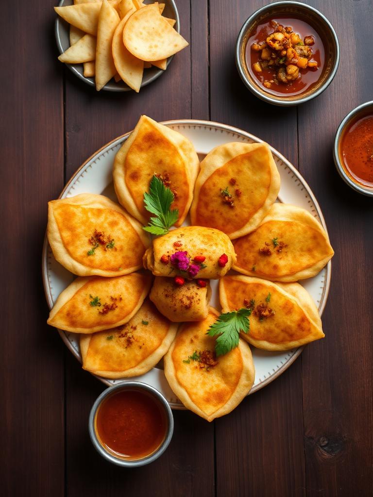 South Indian chaat platter